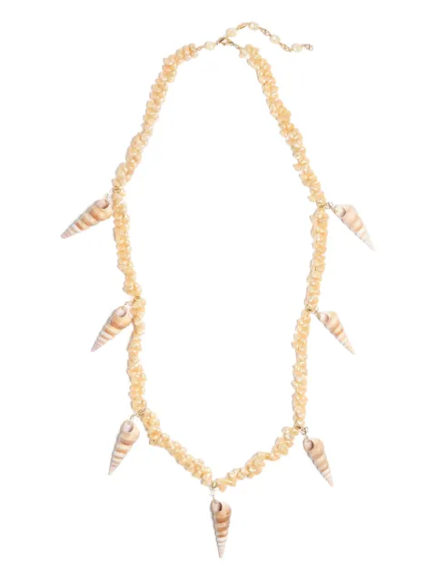 Valentino Garavani Jardin Aquatique shell necklace Gold WJ0BE4VRD