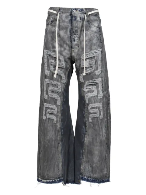 RRR123 drawstring trousers Black DHR2PA00