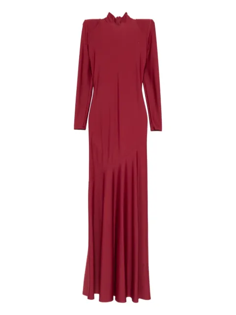 V:PM ATELIER Irma long-sleeve maxi dress Red IRMVPMMERLOT