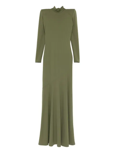 V:PM ATELIER Irma long-sleeve maxi dress Green IRMVPMOLIVE