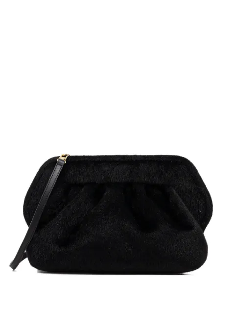 Themoirè gathered clutch bag Black TMFW25BCAH1