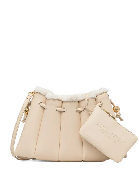Themoirè padded cross body bag Neutrals TMFW25DFEDF81