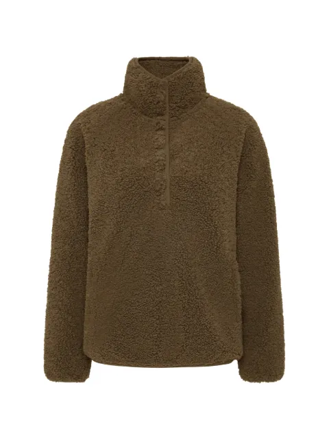 The Upside Harlow high-neck fleece top Green USW126147