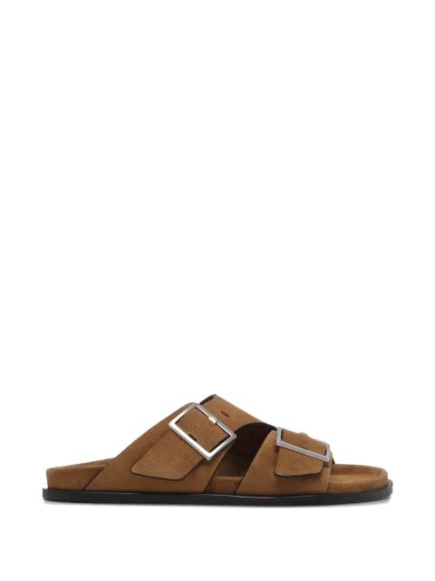 ALOHAS Alba buckle suede sandals Brown S10118503SUEDETAN