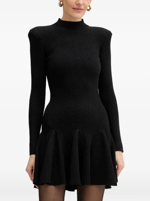 Retrofete Sydonie ribbed-knit mini dress Black FW249733
