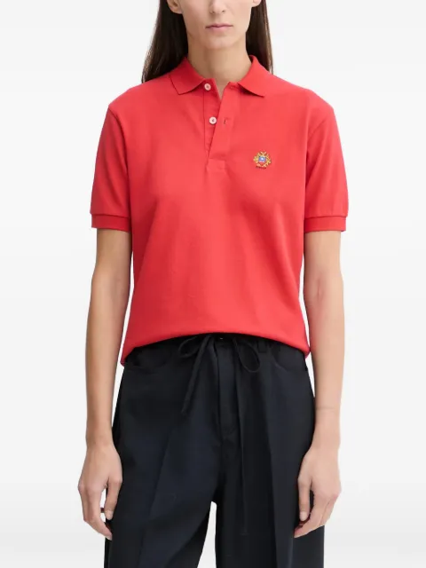 Bally button embellished polo shirt Red WJE04R