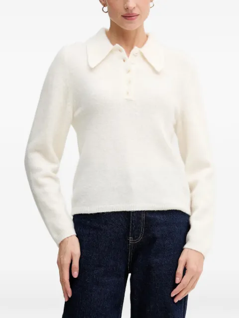 Gestuz wool polo top White 10910589