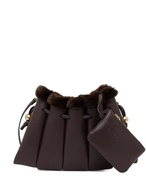 Themoirè trim-detail cross body bag Brown TMFW25DFEDF109