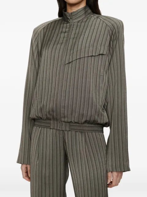 Christopher Esber Reyer striped bomber jacket Grey 25046564