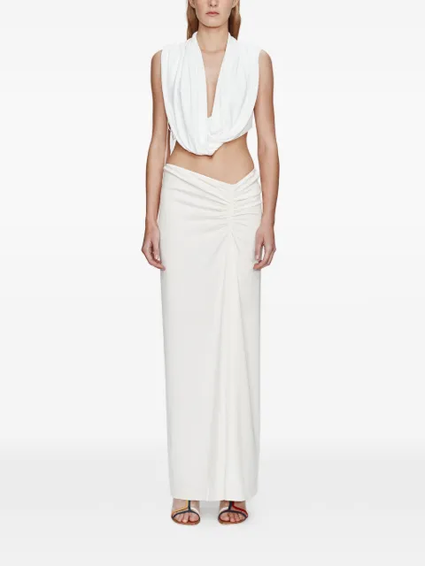 Christopher Esber side ruched skirt Neutrals 25044529