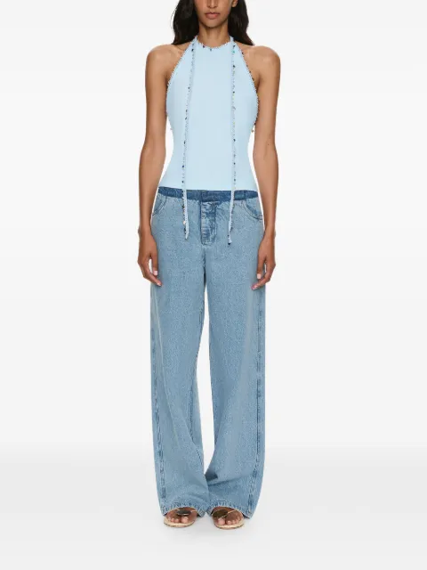 Christopher Esber Beach Quartz Halter top Blue 25041627LAGOBLUE