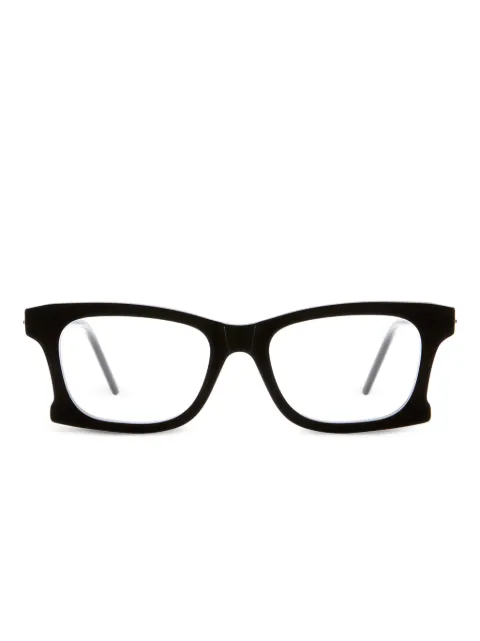 Kuboraum square-frame glasses Black D75