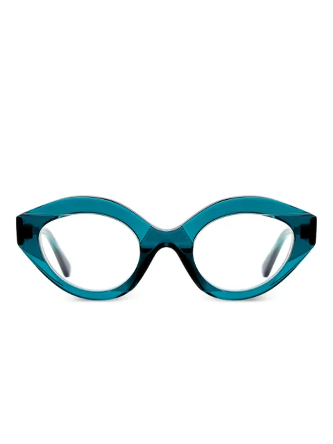 Kuboraum oval-frame glasses Green K44RF