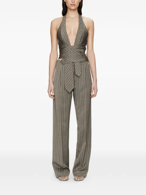 Christopher Esber Reyer Tailored Redux striped trousers Grey 25045441