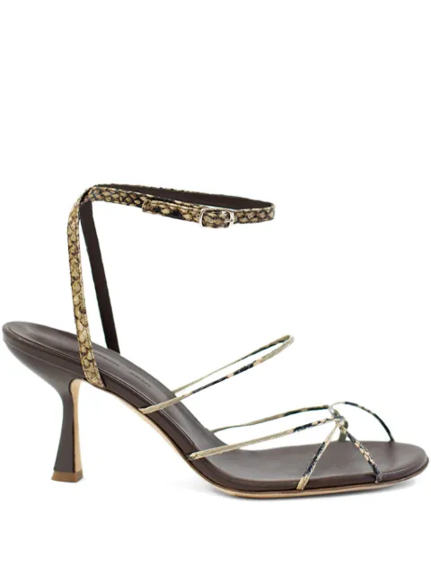 Christopher Esber serpent heel sandals Brown 25049570