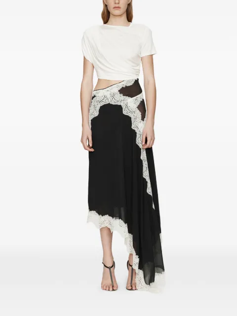 Christopher Esber twisted lace tee dress Black 24023316BLACKWHITE