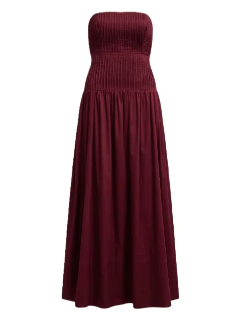 Aje Vacation strapless maxi dress Red 26RE5185