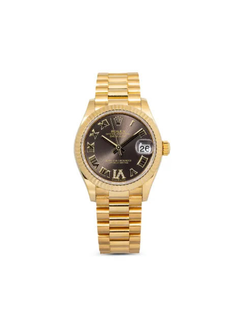 Rolex Fluted 31mm Datejust watch Gold 278278W