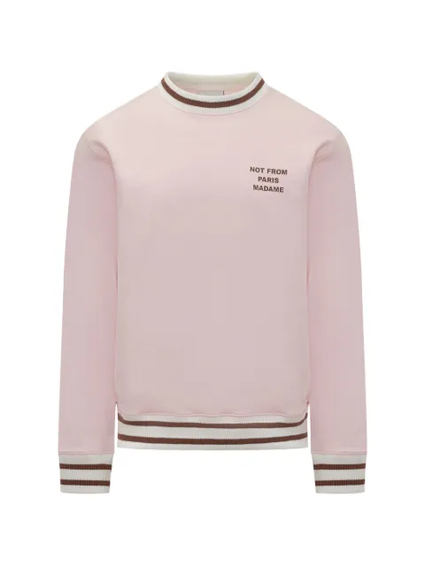 Drôle De Monsieur slogan-print sweatshirt Pink JSW140CO127