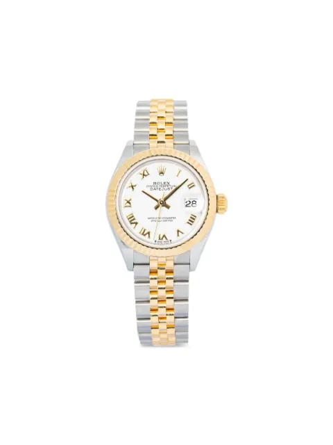 Rolex Yellow Gold Roman 31mm Datejust watch Silver 279173
