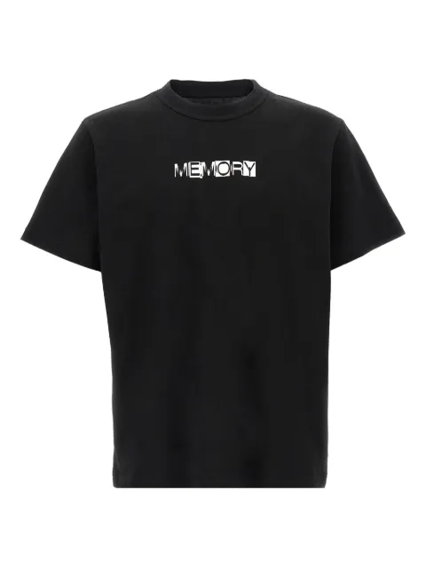 sacai memory-print black T-shirt Black 250971S001