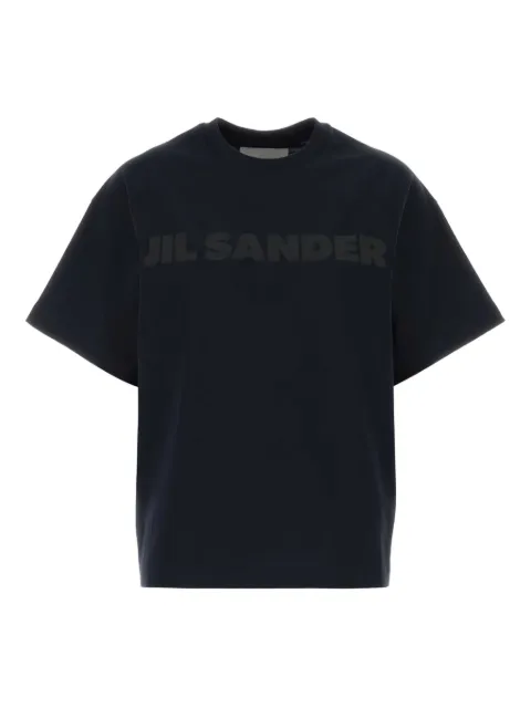 Jil Sander midnight blue cotton T-shirt Blue J02GC0140J20349