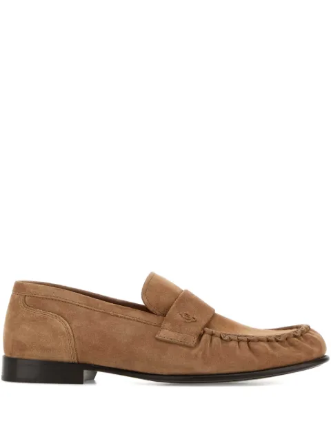 Jimmy Choo Ellis penny-strap suede loafers Brown ELLISLOAFERFSUE