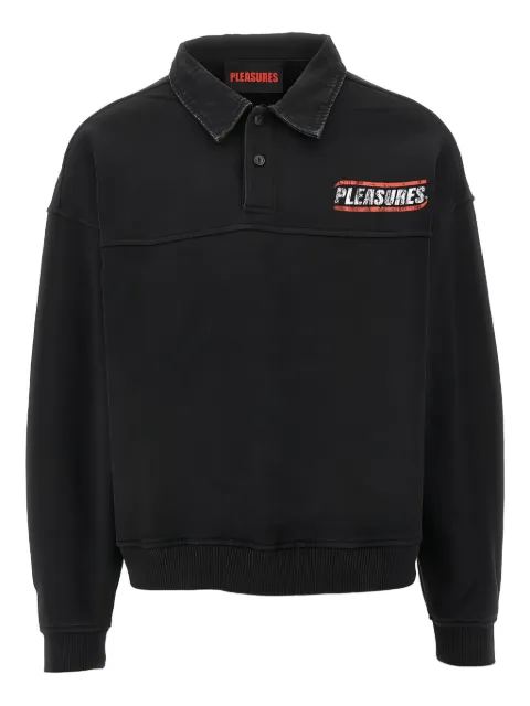 Pleasures graphic polo shirt Black P25F028