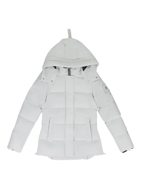 Moose Knuckles Cloud shearling-trim 3Q jacket Grey MSKWOTW0005
