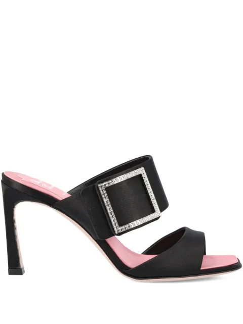 Roger Vivier Trompette embellished-buckle mules Black RVW45244410RS0B999