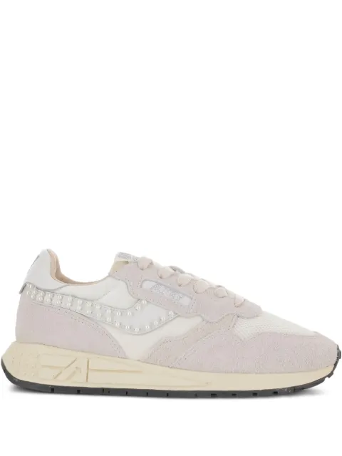 Autry Reelwind pearl-embellished sneakers Neutrals WWLWNH01