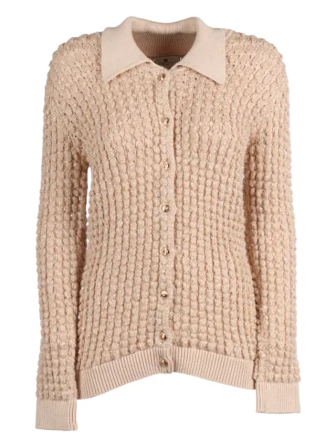 Elisabetta Franchi textured cardigan Neutrals MK19Q56E2
