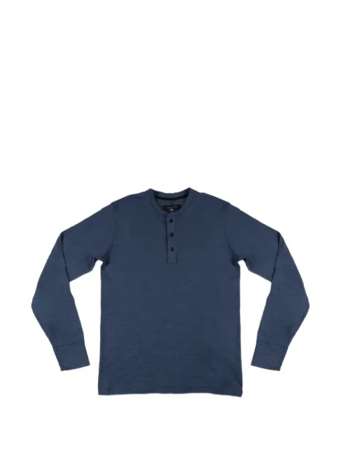 rag & bone button-fastening T-shirt Blue RF2925FT2FM
