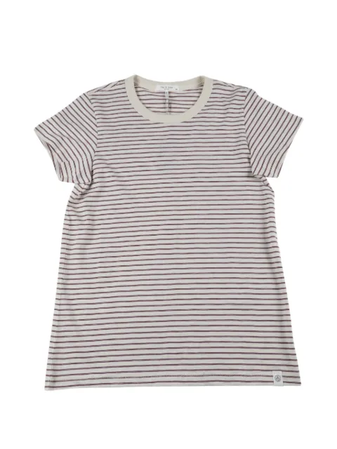 rag & bone Slub striped T-shirt Neutrals RE7C25FT3SW