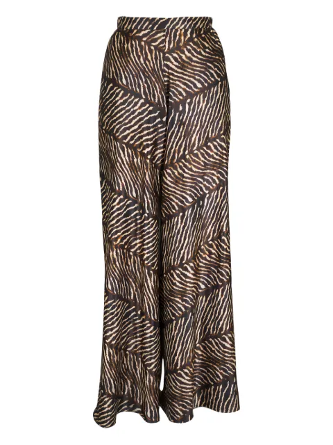 Peter Cohen animal-print palazzo pants Brown 3747PLVZEBRA