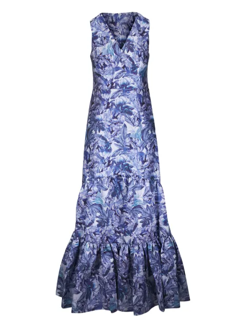 Sachin & Babi Rori Frozen floral-print maxi dress Blue R262G25462