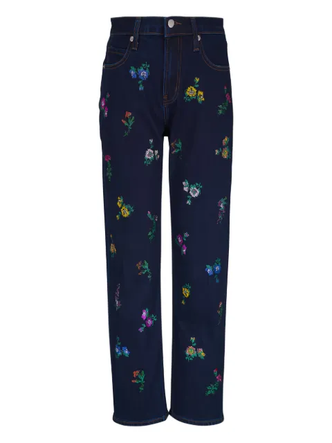 Libertine Joy and Mirth floral-embroidered jeans Blue W25W763DNIN2INDIND