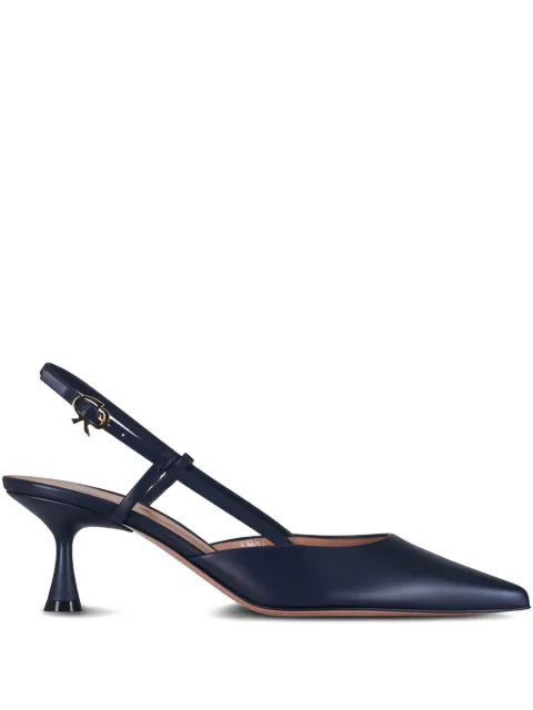 Gianvito Rossi Ascent pointed sling sandals Blue G9533255LACVIT