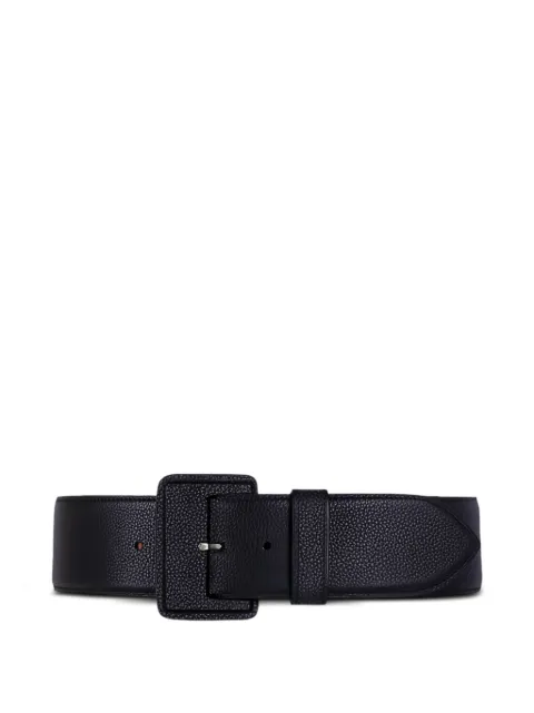 Maison Vaincourt square buckle belt Black MV5506NAVY