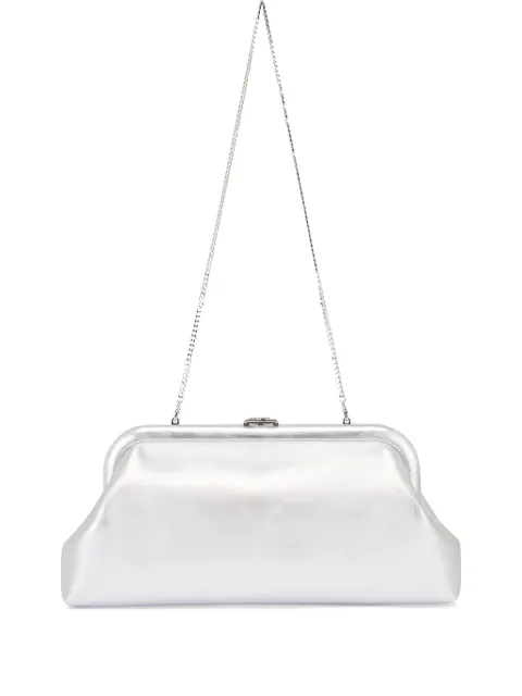 Jimmy Choo Skylar leather clutch bag Silver J000178855
