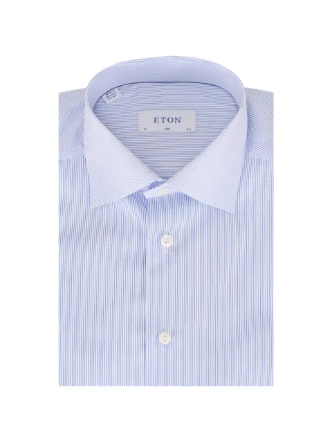 Eton striped shirt Blue 10001281527