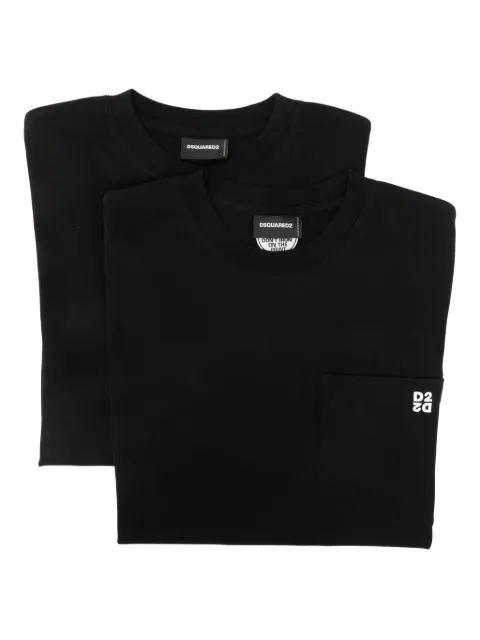 DSQUARED2 inside out loose fit T-shirt twin pack Black S74GD1523D20106