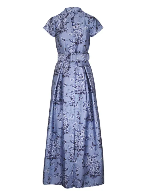 Sachin & Babi Marta floral-pattern belted maxi dress Blue R261G33450ICEDCHE