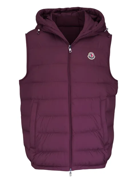 Moncler Mardeillan hooded logo gilet Red L10911A00019597X2