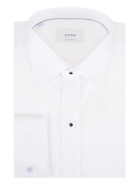 Eton plissé pocket shirt White 10001247500