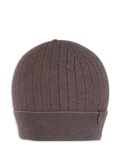 Brioni ribbed beanie hat Brown ODK07O4M8L2500