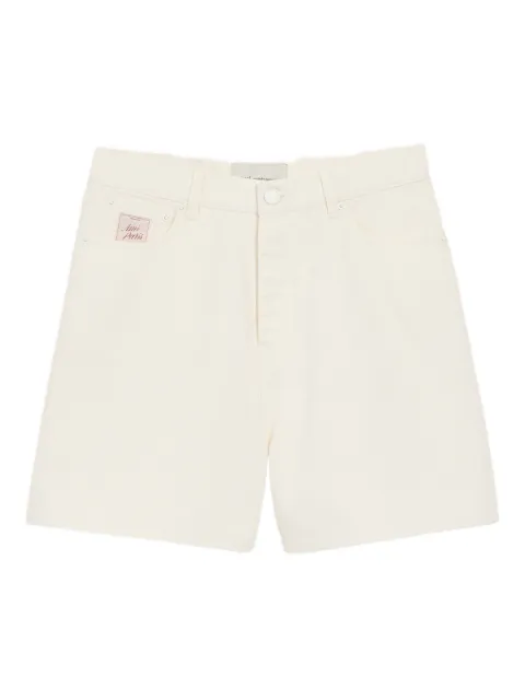 AMI Paris logo-patch shorts White HSO836DE0126