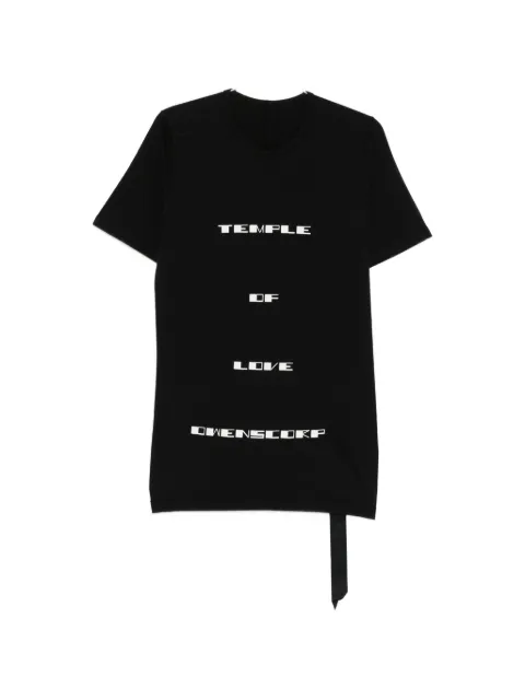 Rick Owens DRKSHDW temple love graphic T-shirt Black DU01F4250RNEP7P