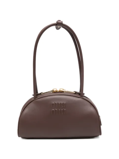 Miu Miu small Beau leather shoulder bag Brown 5BB192VOOO2CRW