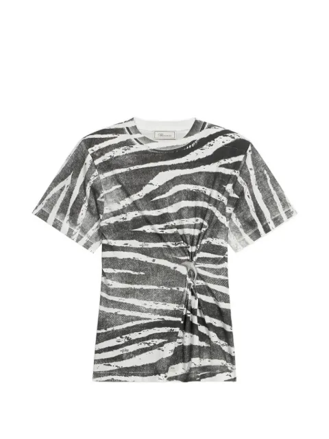 Blumarine print metal detail T-shirt White 2T136A
